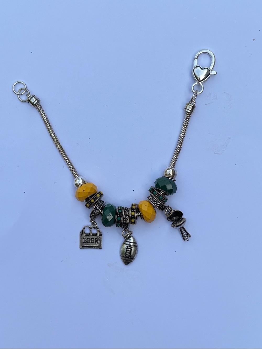 NFL / College football slider charm bracelet